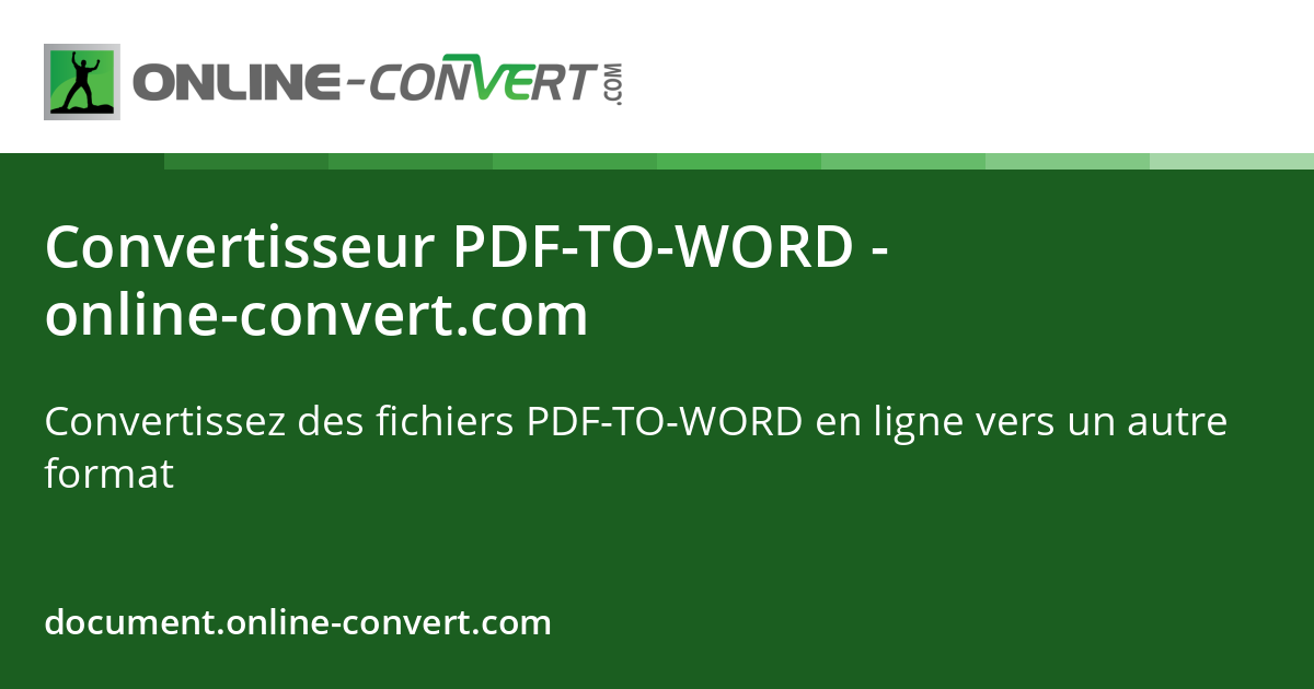 Convertisseur pdf to word online convert